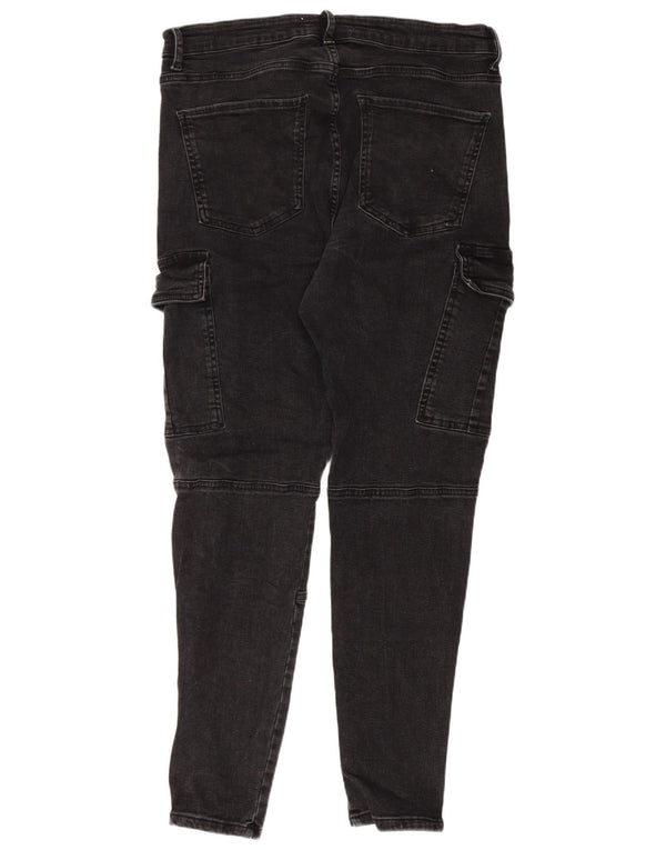 Zara Herre Cargo Skinny Jeans EU 44 Large W34 L28 Grå Bomuld
