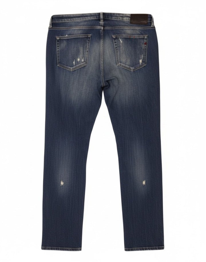 Replay Dame Katewin Distressed Slim Jeans W32 L32 Blå Bomuld