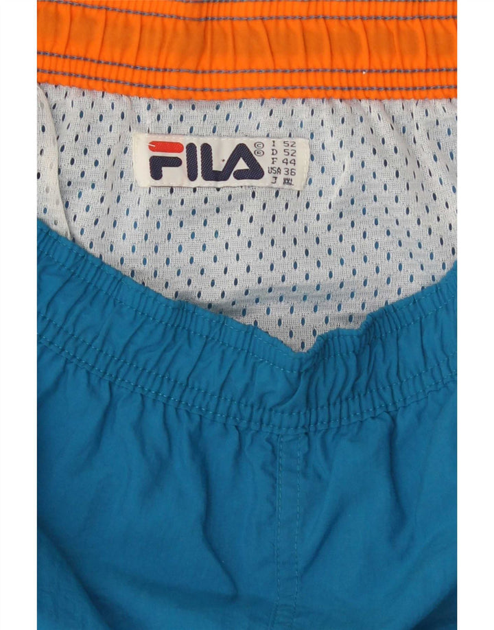 Fila Badeshorts til mænd Large Blue Colourblock Polyester