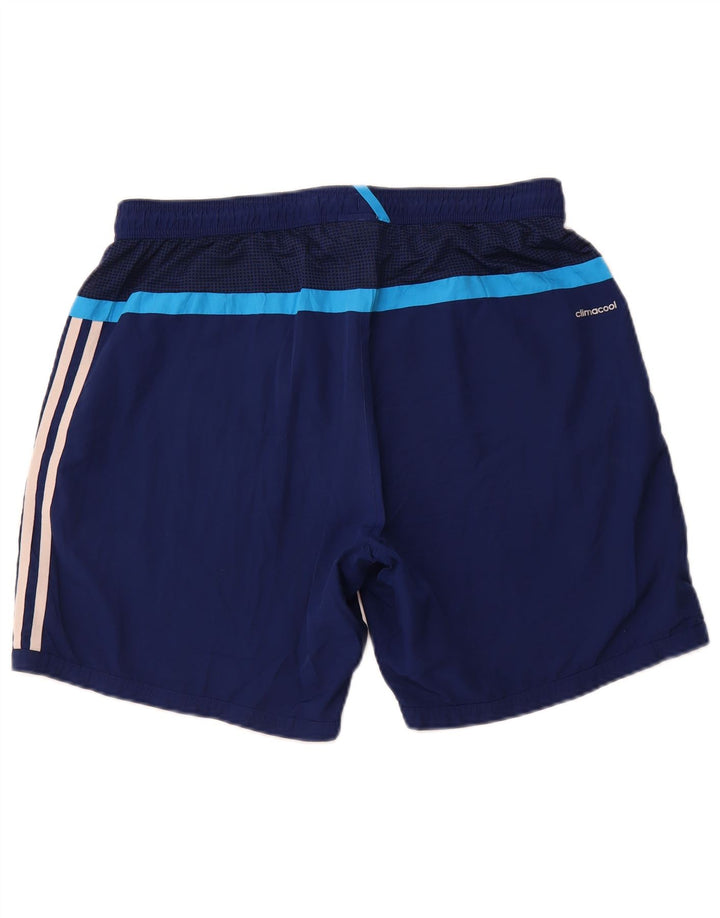 ADIDAS Dame Climacool Sports Shorts UK 16 Large Blue Polyester
