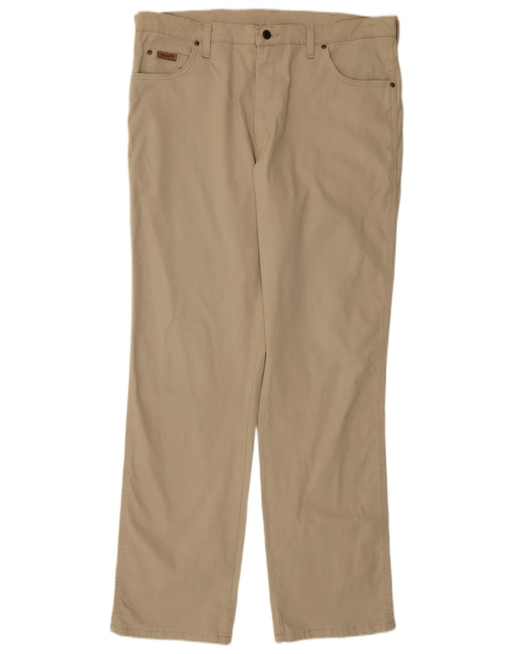 WRANGLER Straight Casual Bukser til mænd W38 L33 Beige