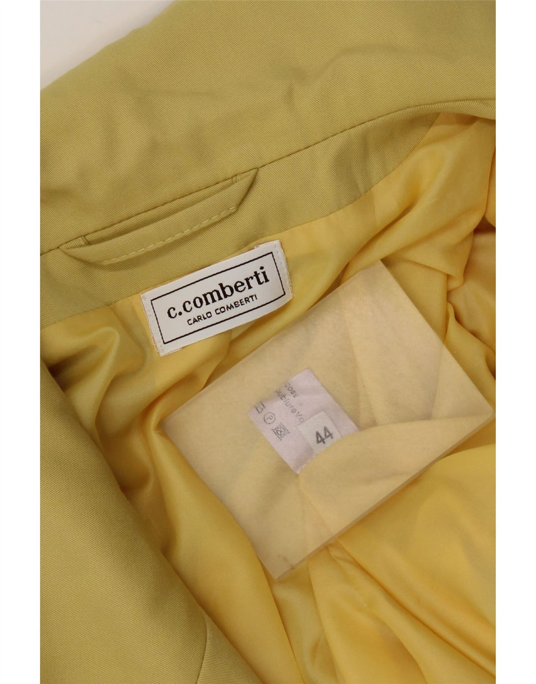 Carlo Comberti Dame Dobbeltradet Bomberjakke IT 44 Medium Gul