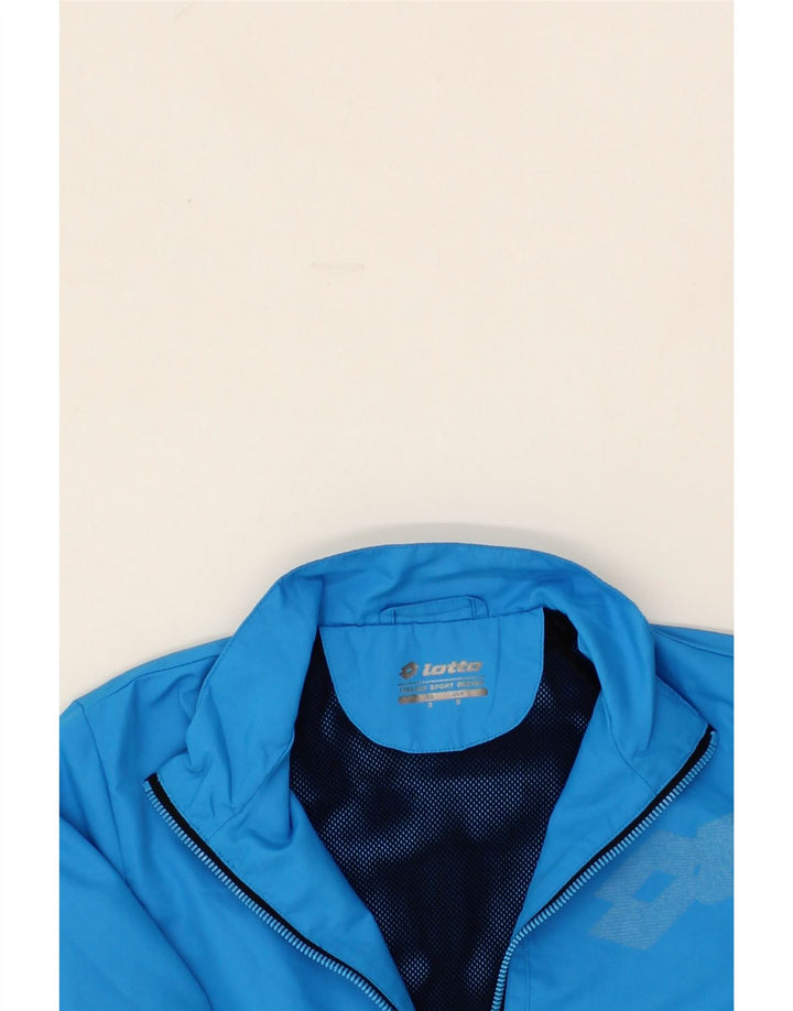 LOTTO Boys Graphic Tracksuit Top Jacket 10-11 Years Small Blue Polyester Vintage Lotto and Second-Hand Lotto from Messina Hembry 