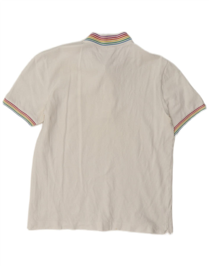 Lacoste herre polo skjorte str. 3 Lille hvid bomuld