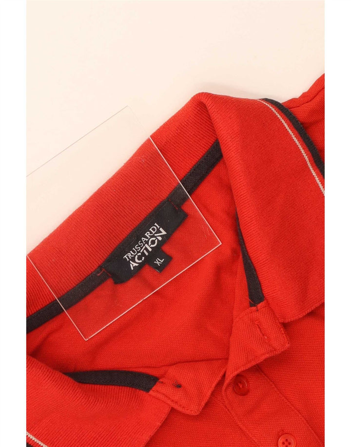 Trussardi Polo Shirt til mænd XL Rød