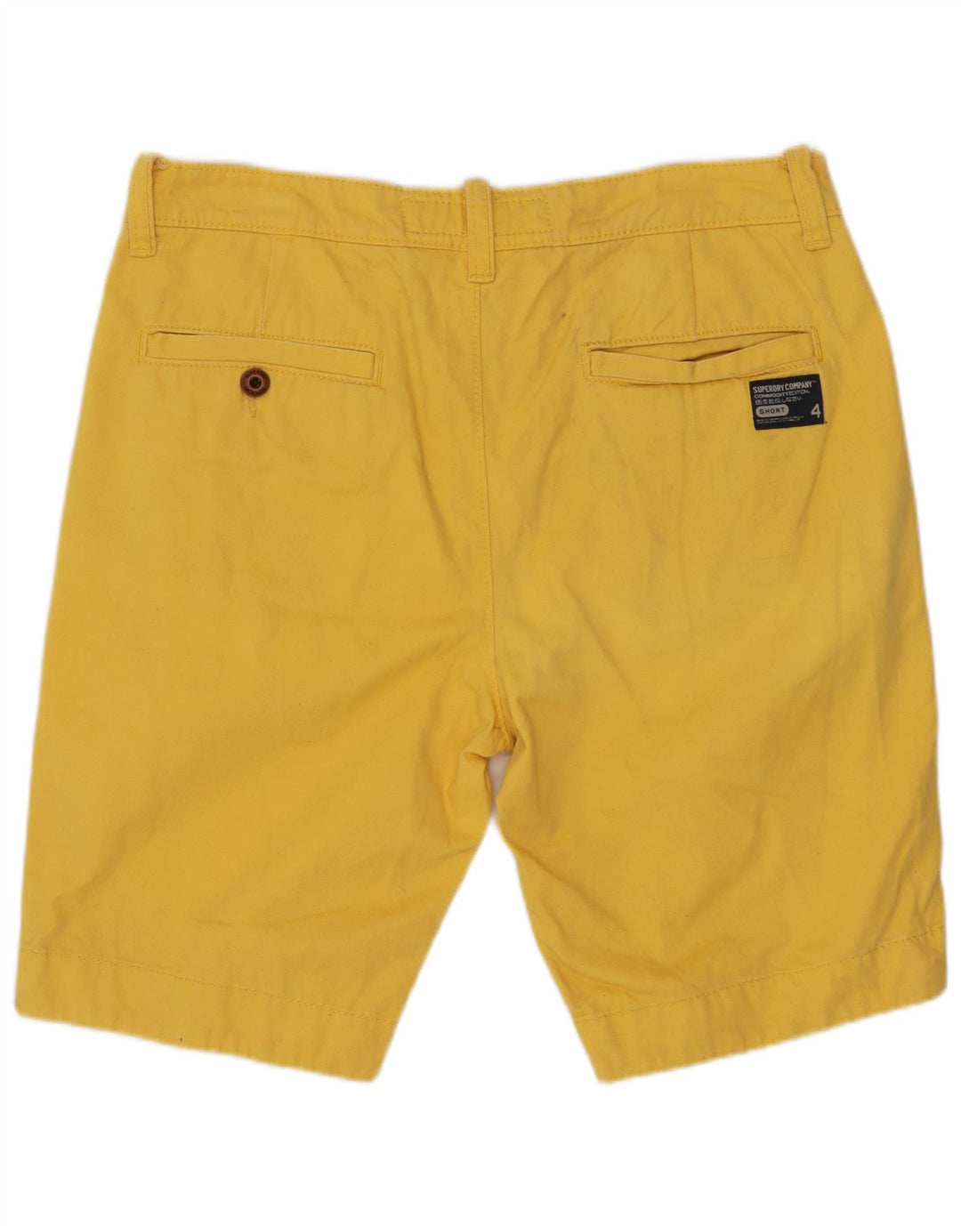 SUPERDRY Chino Shorts til mænd Medium W32 Gul Bomuld
