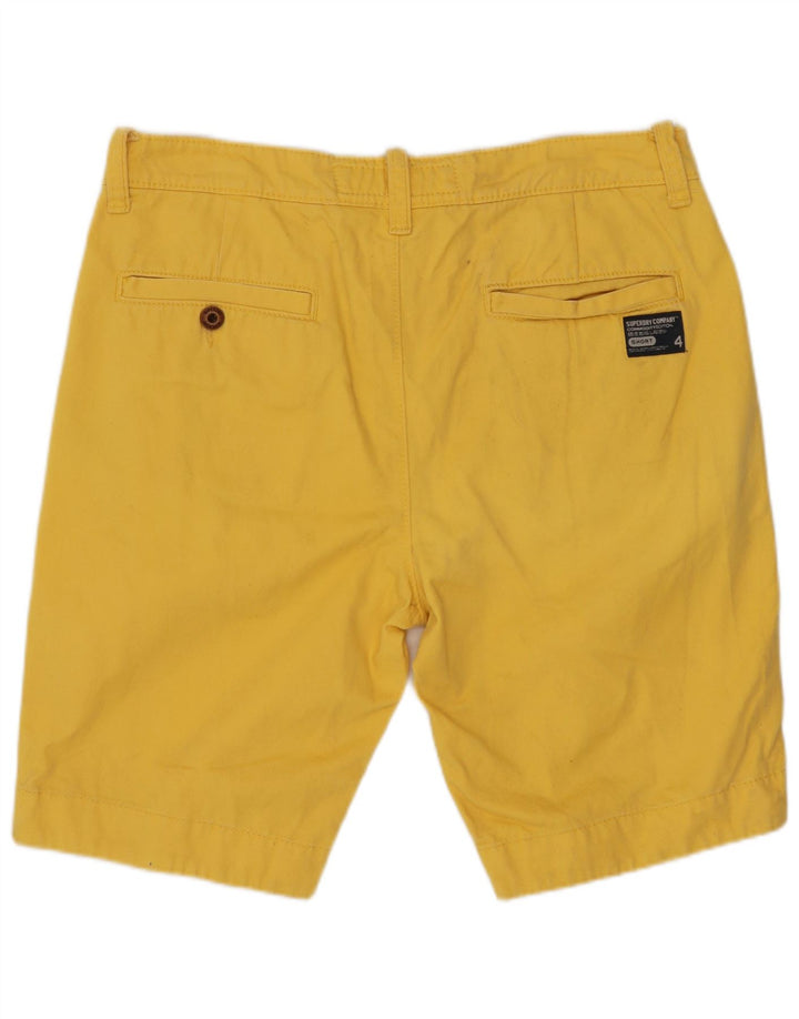 SUPERDRY Chino Shorts til mænd Medium W32 Gul Bomuld
