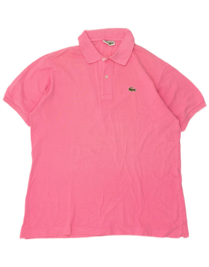 Lacoste Polo skjorte til mænd størrelse 6 XL Pink Bomuld