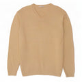 Marks & Spencer Herre V-hals sweater Stor Beige Bomuld