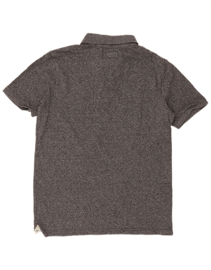 Fat Face Herre Polo Shirt Stor Grå Flecked Bomuld