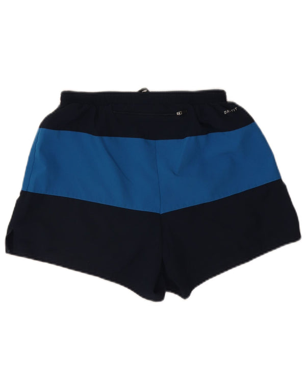 Nike Herre Dri Fit Sportshorts Medium Marineblå Colourblock Polyester