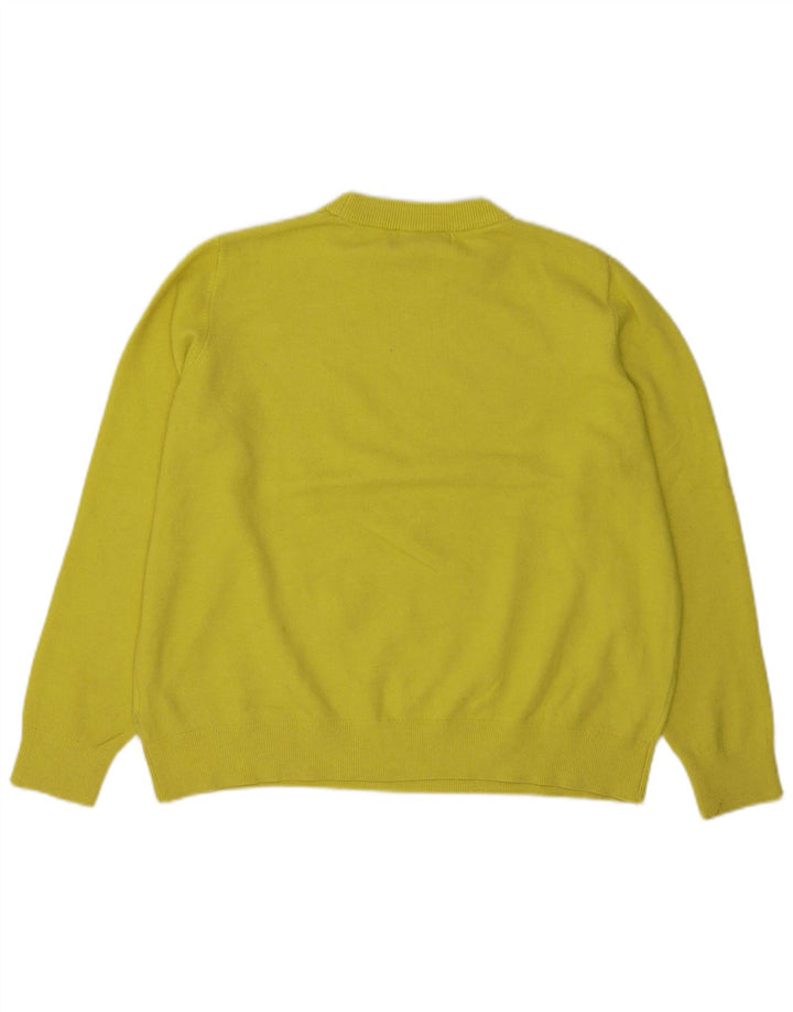 Marks & Spencer Dame sweater med rund hals DK 16 Stor Gul