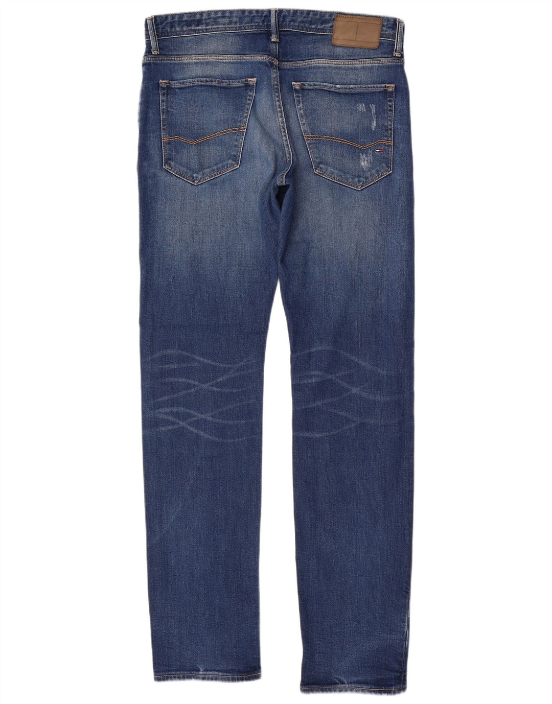 Tommy Hilfiger Dame Slim Jeans W34 L34 Blå Bomuld