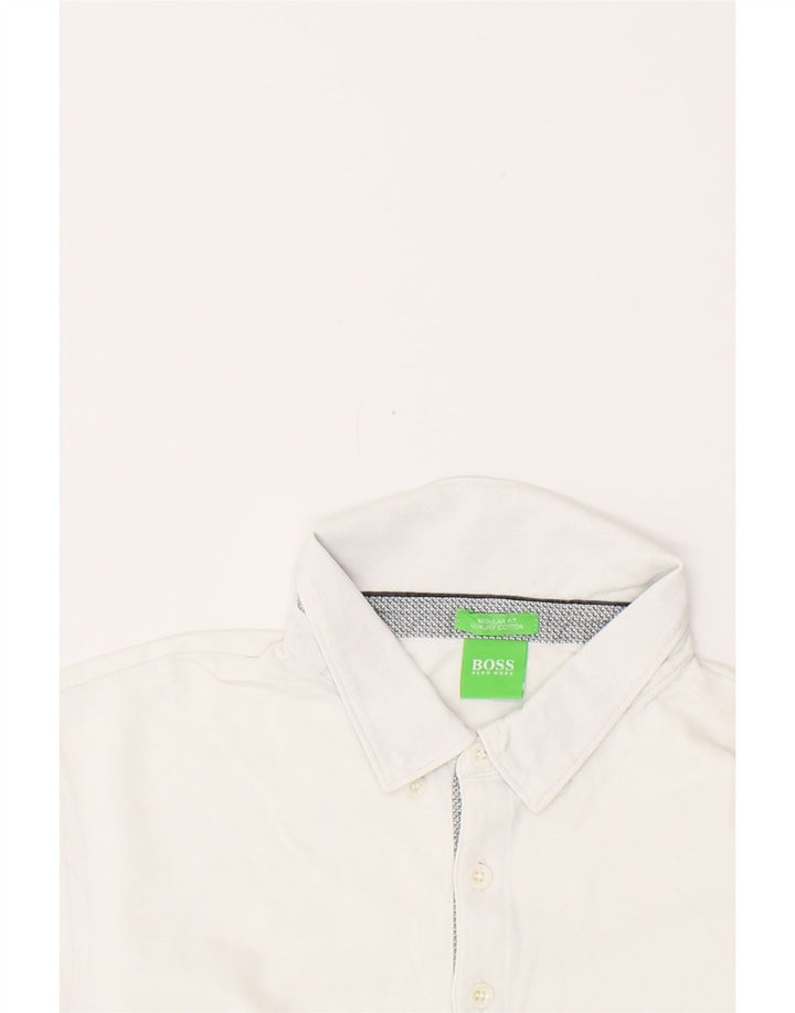 HUGO BOSS Herre Regular Fit Polo Shirt Large White
