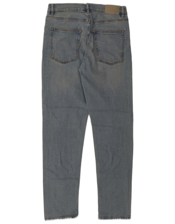 Zara Straight Jeans til mænd EU 40 Medium W31 L31 Blå Bomuld
