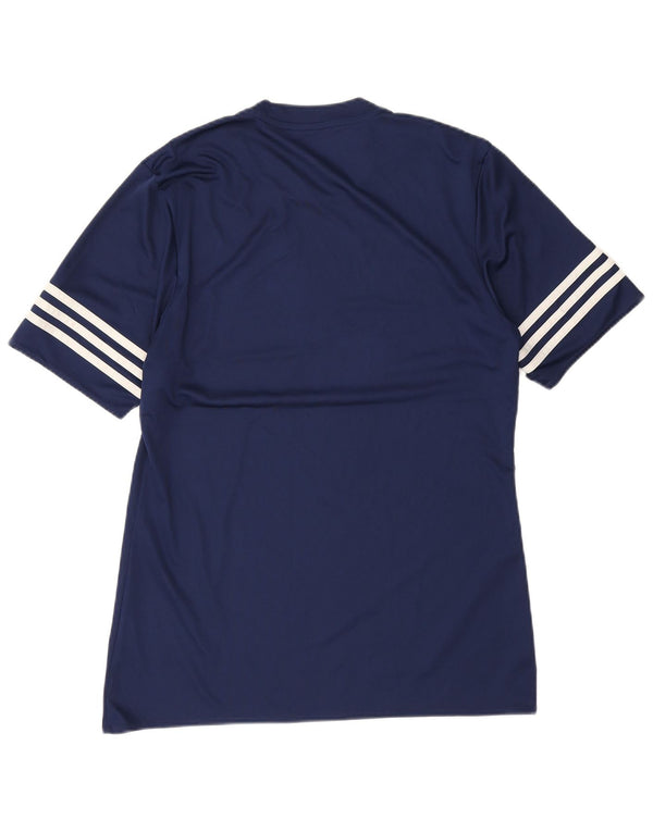 Adidas Herre Climalite T-Shirt Top Medium Marineblå Polyester