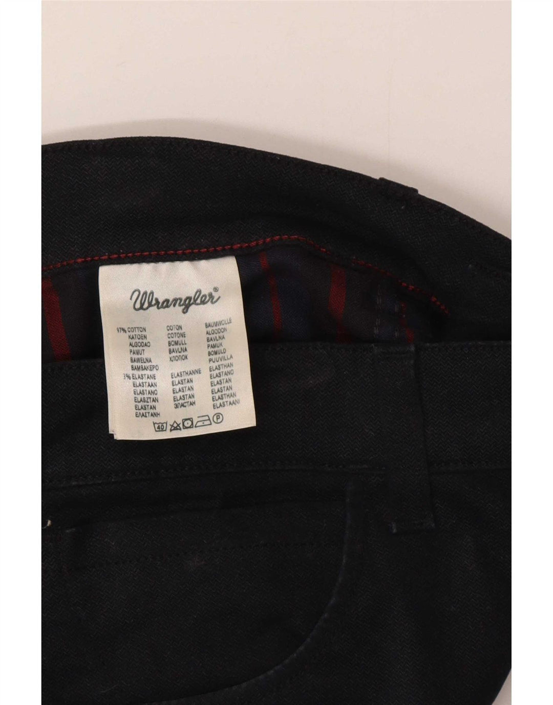 Wrangler Herre Texas Stretch Straight Jeans W32 L30 Sort Bomuld