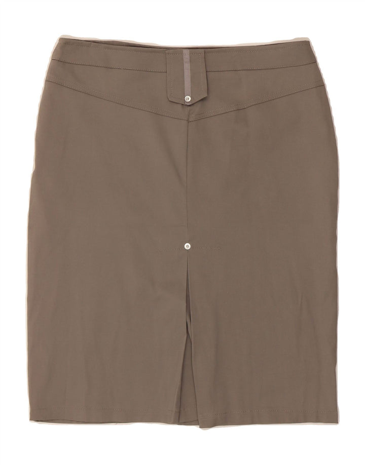 CESARE MENASCI Womens Pencil Skirt IT 46 Large W32  Grey Polyester Vintage Cesare Menasci and Second-Hand Cesare Menasci from Messina Hembry 
