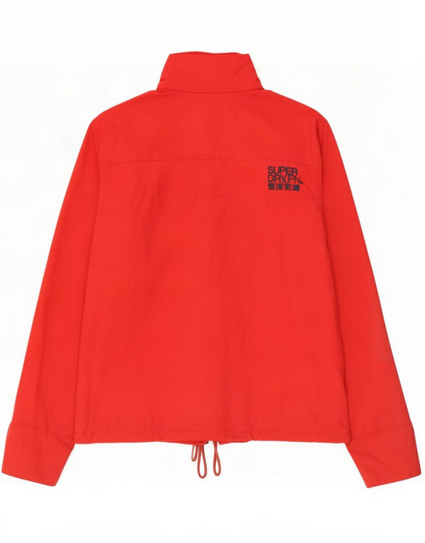 Superdry Regnjakke til kvinder UK 18 XL Rød Nylon