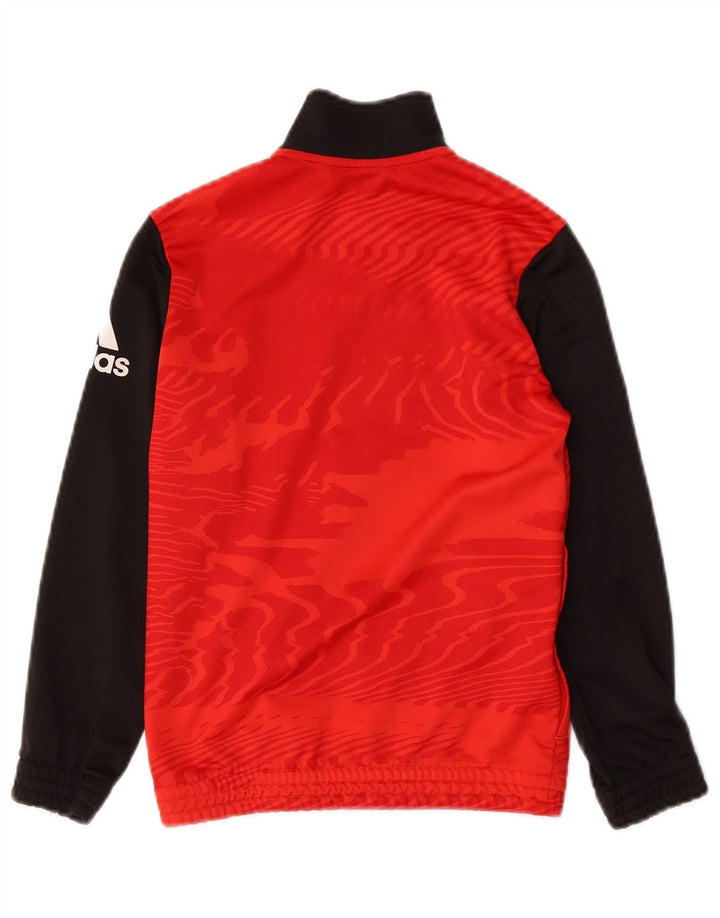 ADIDAS Grafisk træningsdragt topjakke til drenge 7-8 år Rød Colourblock