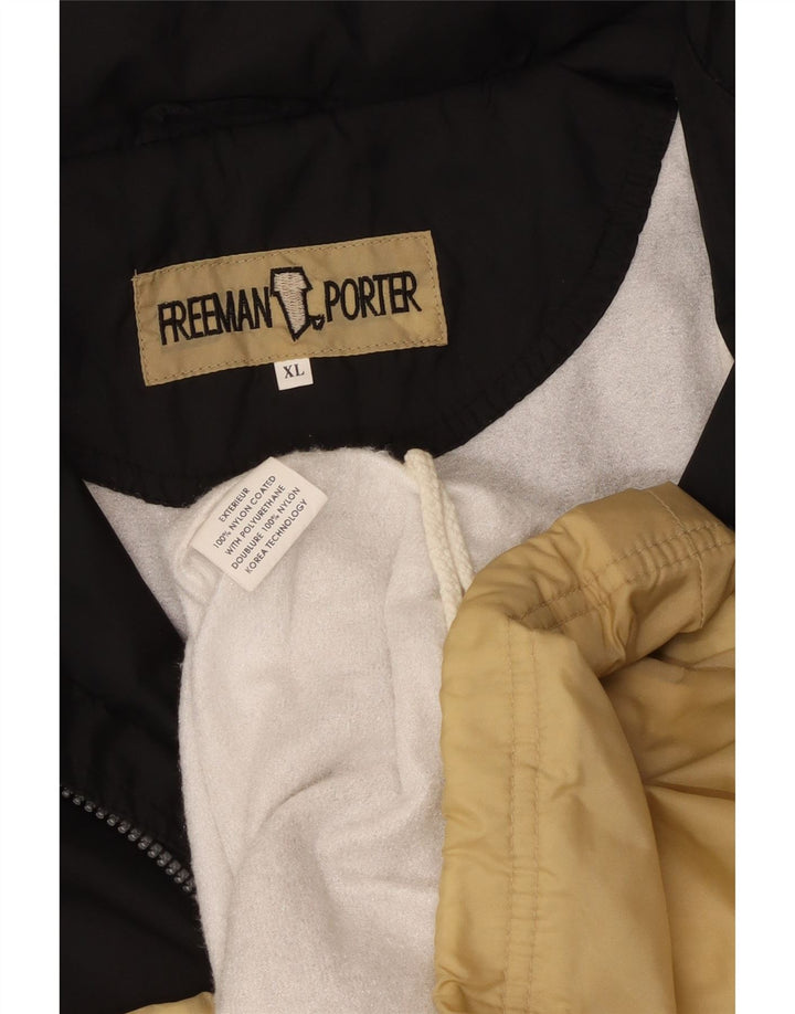 FREEMAN T. PORTER Grafisk træningsdragt til mænd Topjakke XL Beige Colourblock