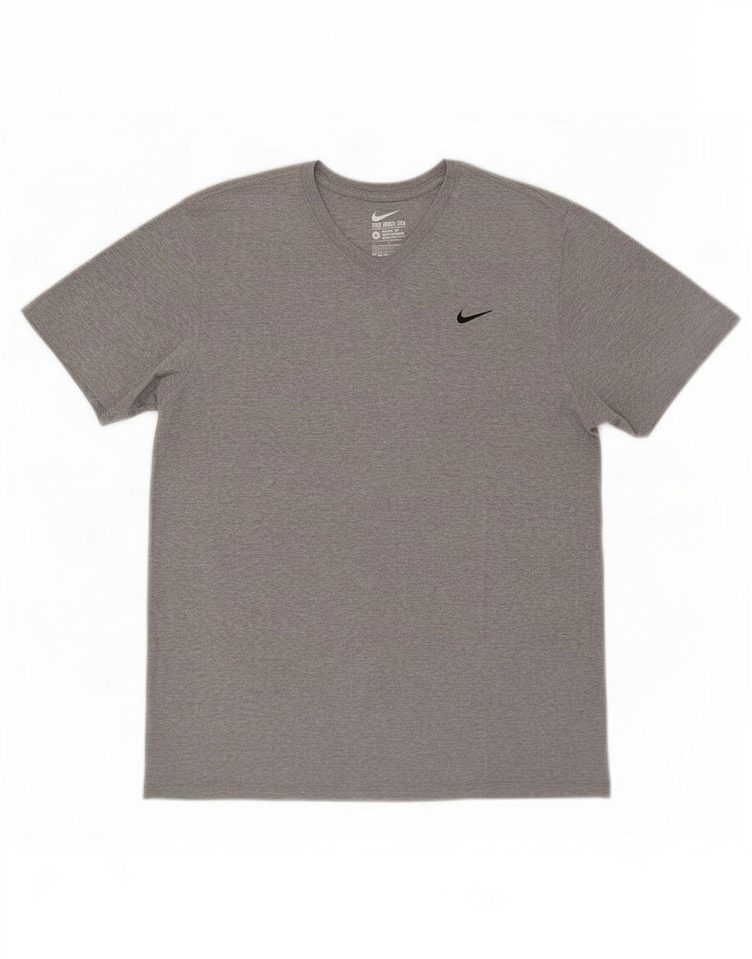 Nike T-shirt i atletisk snit til mænd, stor grå flækket bomuld