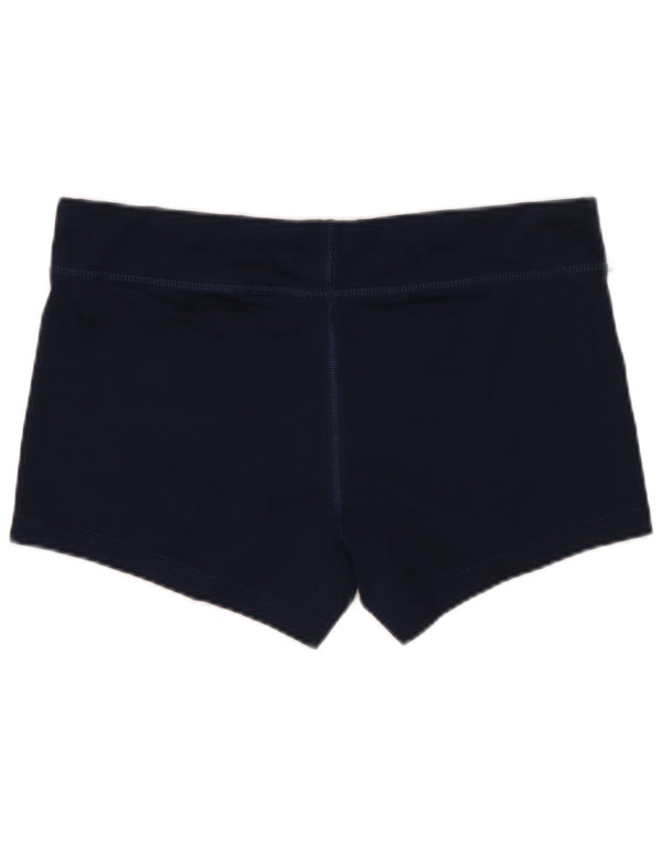 NIKE Dame Dri Fit Sportshorts UK 12 Medium Navy Blue Polyester