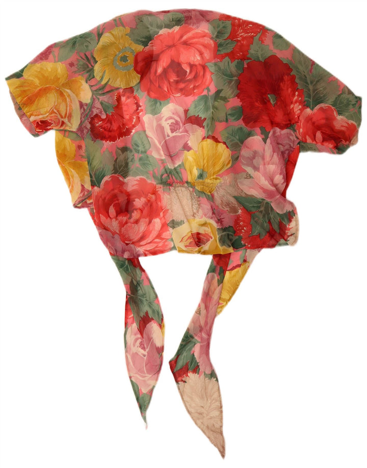 Vintage kvinders 2-delt nederdelsæt IT 42 Medium W26 Flerfarvet blomster