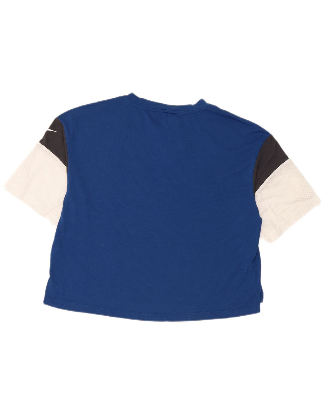 NFL Dame Grafisk T-Shirt Top UK 14 Medium Navy Blue Polyester