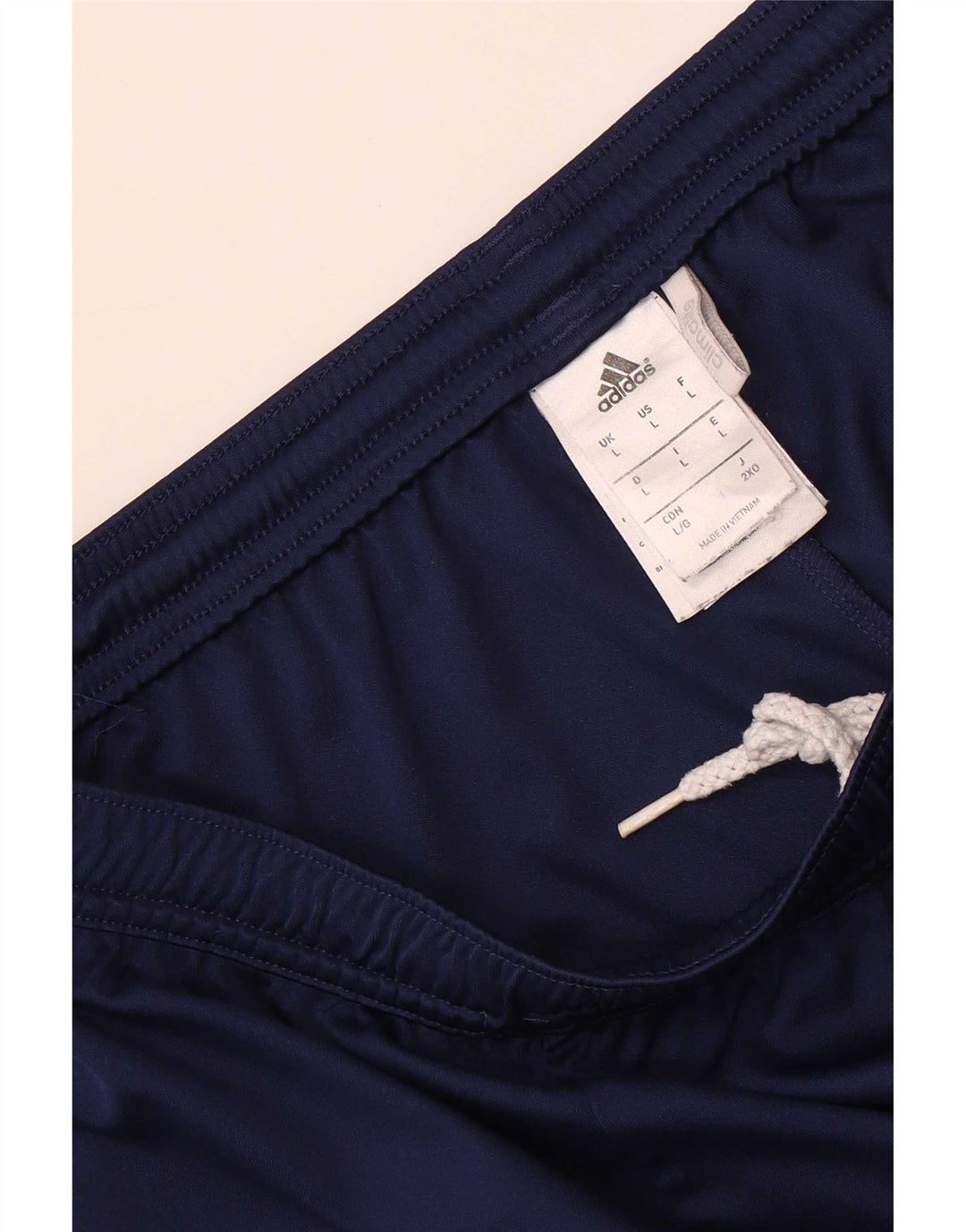 Adidas Herre Climalite Sportshorts Large Navy Blue Colourblock Polyester