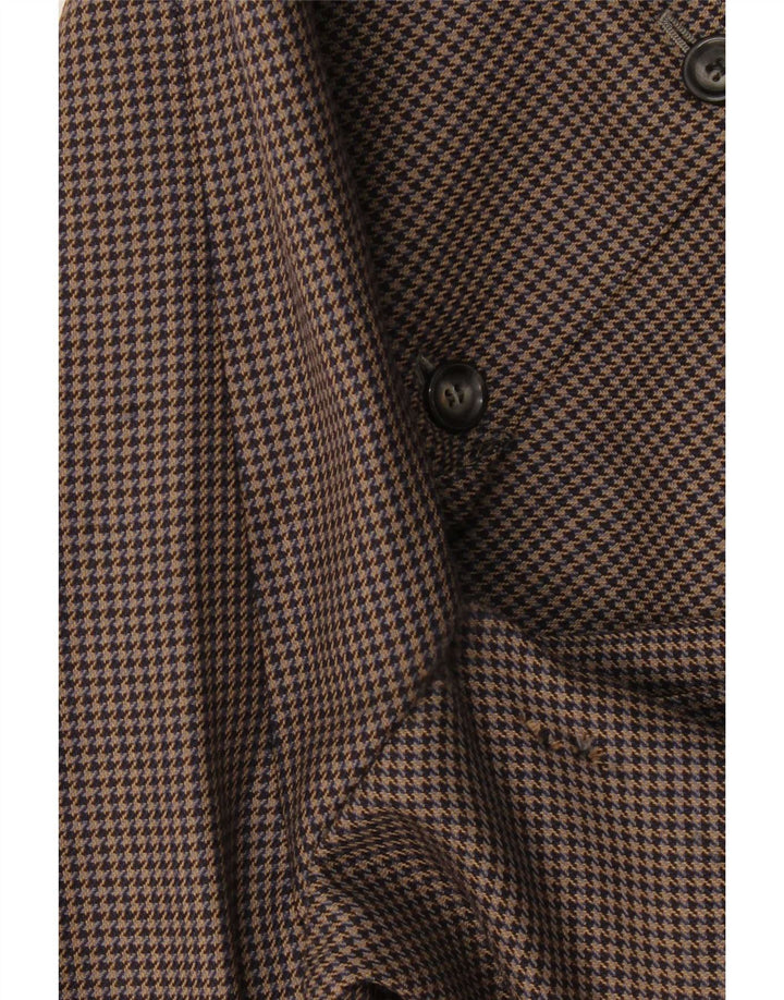Durban Herre 2-knaps blazerjakke UK 38 Medium Grey Houndstooth New Wool