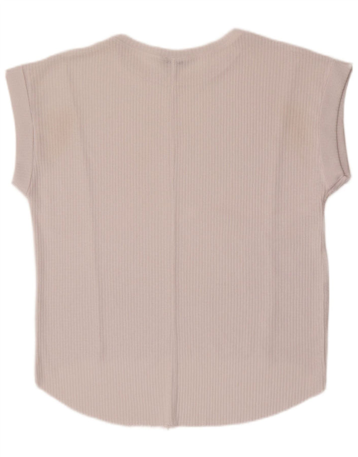 Zara Dame Oversized Vest Top UK 10 Small White