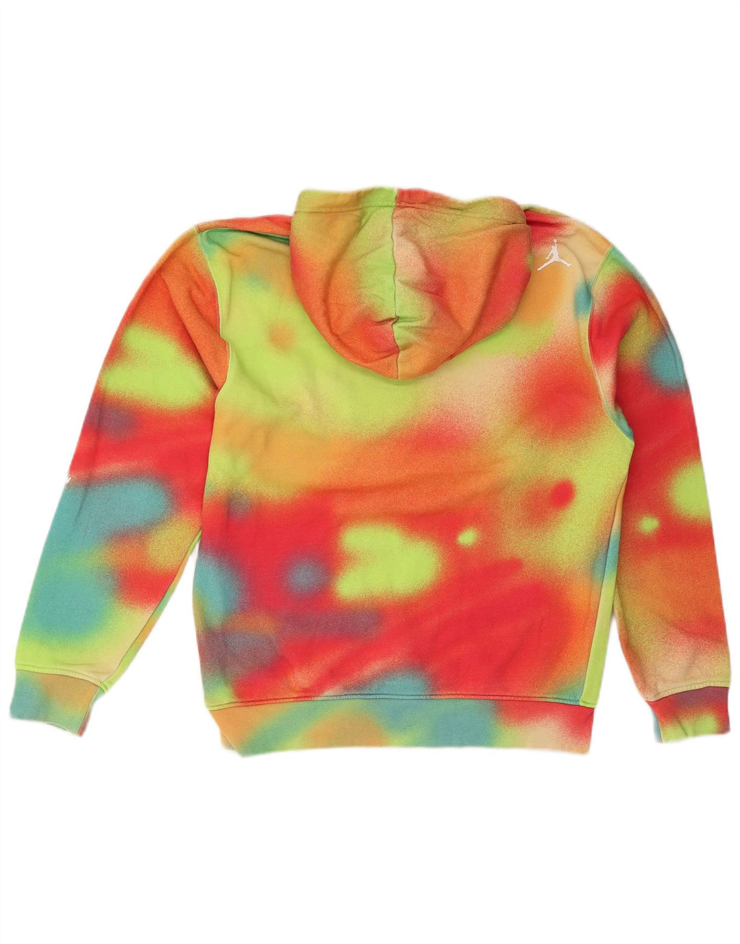 Jordan Herre grafisk hættetrøje Jumper Lille flerfarvet Tie Dye Bomuld
