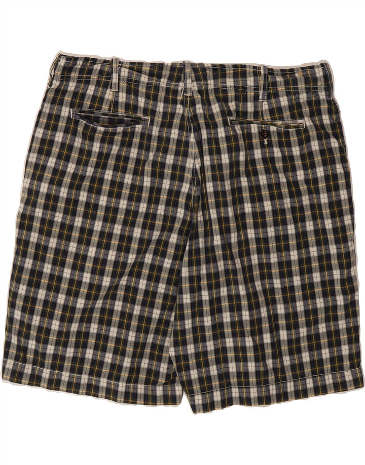 J. CREW Mens Chino Shorts W38 XL Grey Check Cotton Vintage J. Crew and Second-Hand J. Crew from Messina Hembry 