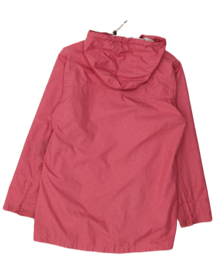 LIGHTHOUSE Regnfrakke med hætte til kvinder UK 14 Large Pink Polyester