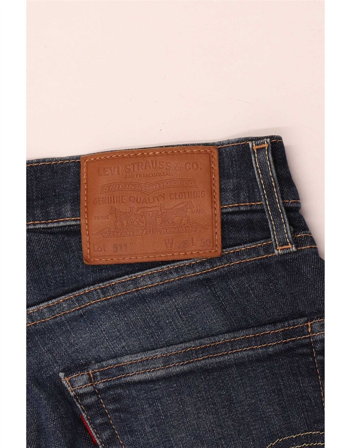 Levi's Herre 511 Slim Jeans W28 L30 Blå