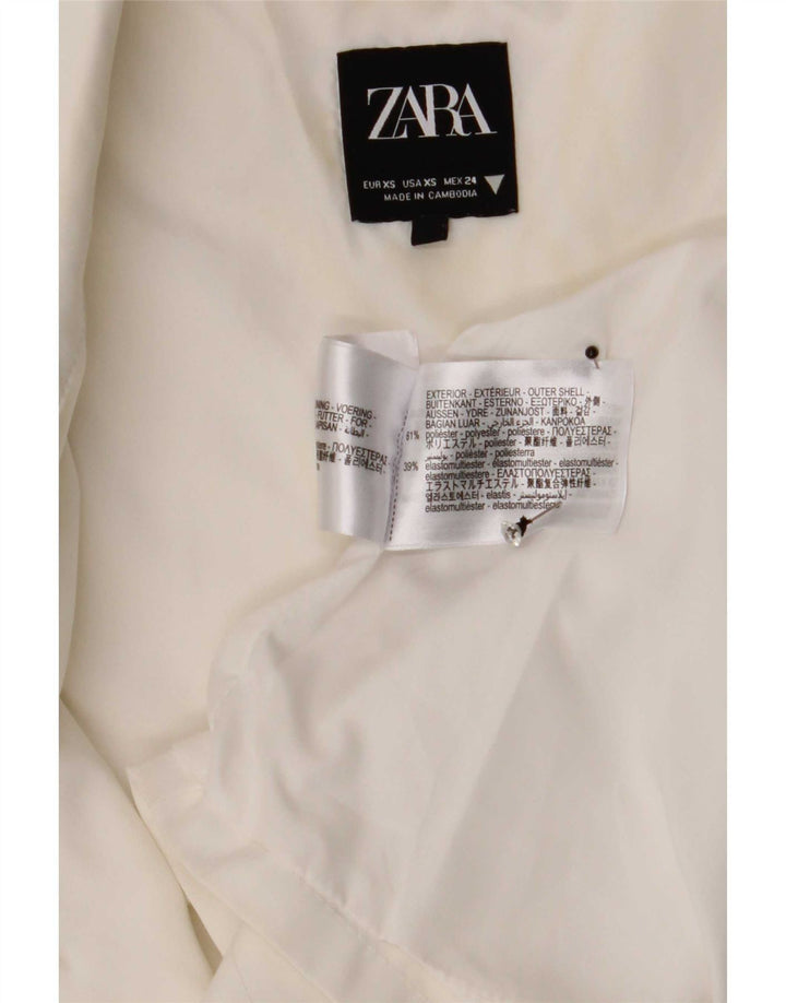 Zara Damevest UK 6 XS Hvid Polyester