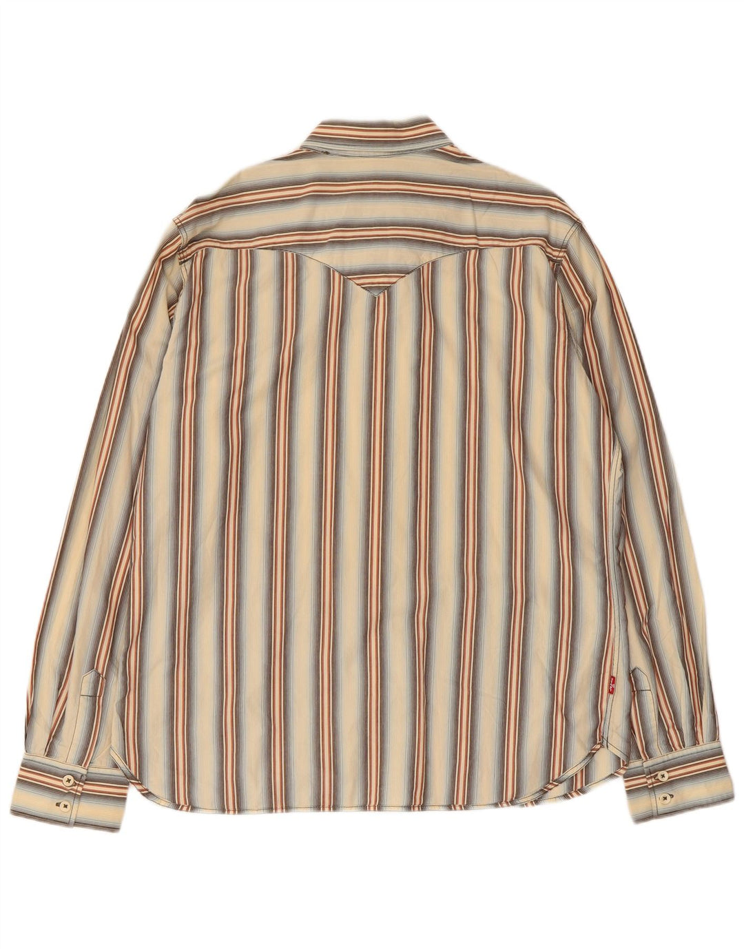 Levi's Herreskjorte Stor Beige Stribet Bomuld