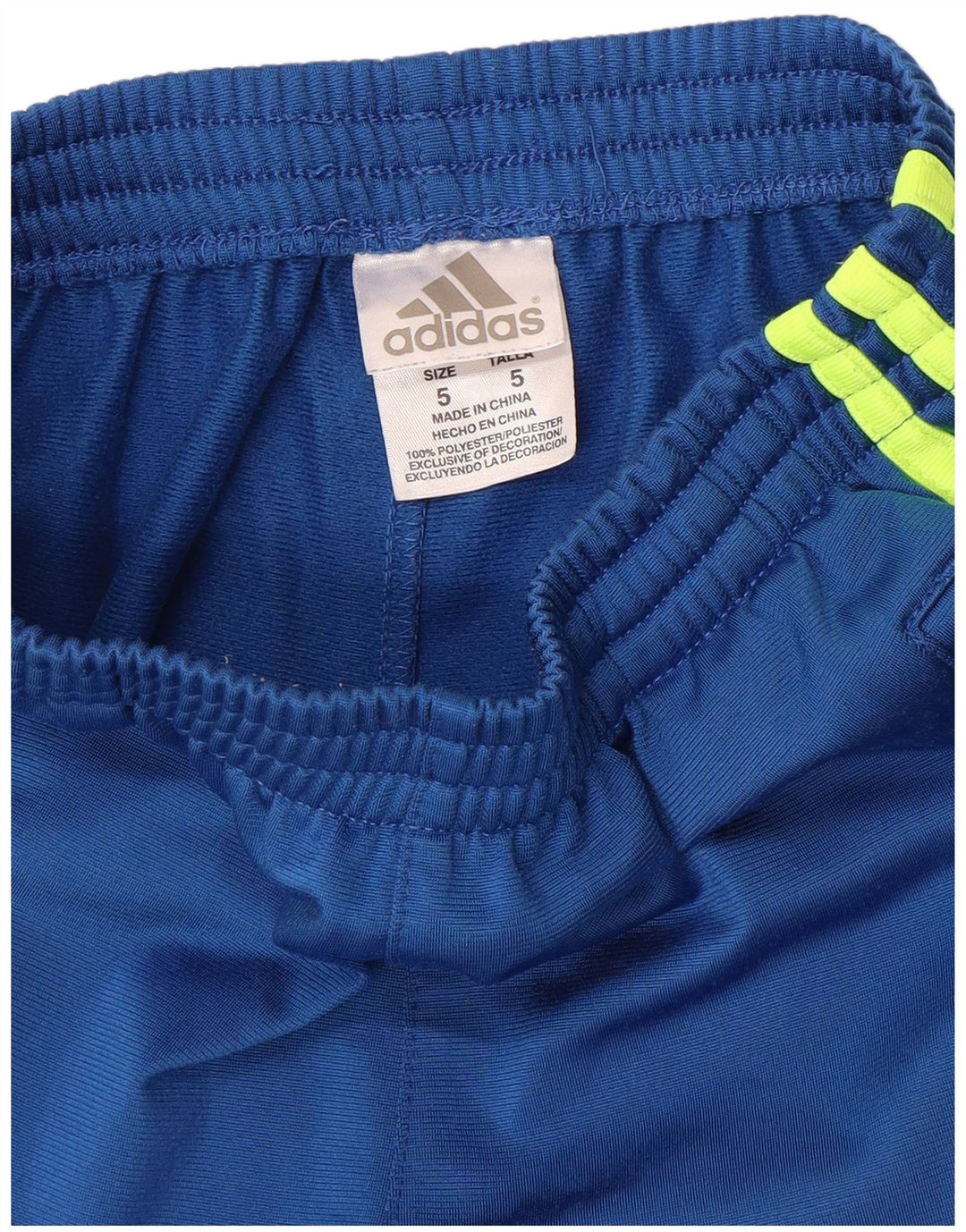 Adidas Drenge træningsbukser 4-5 år Blå polyester