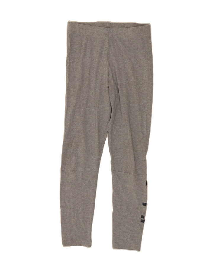 ADIDAS Womens Graphic Leggings UK 8 Small  Grey Vintage Adidas and Second-Hand Adidas from Messina Hembry 