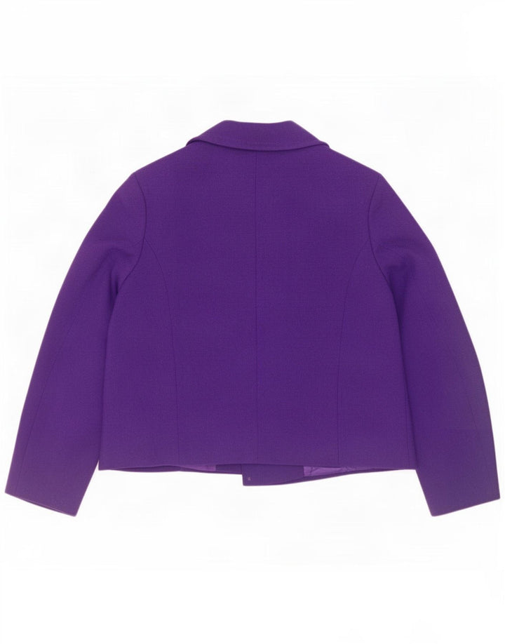 Marks & Spencer Dame Oversized Pea Coat UK 16 Large Purple