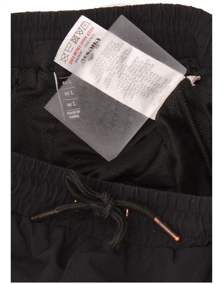 Ellesse Herre Cargo Træningsdragt Bukser Jogger Stor Sort Nylon