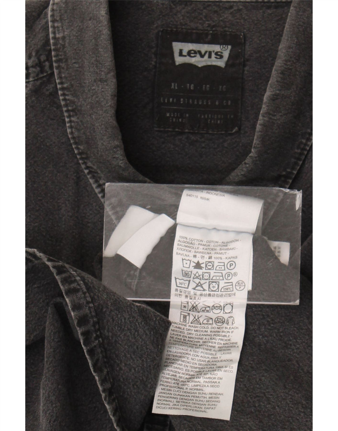 Levi's Herre Denim Shirt XL Grå Bomuld