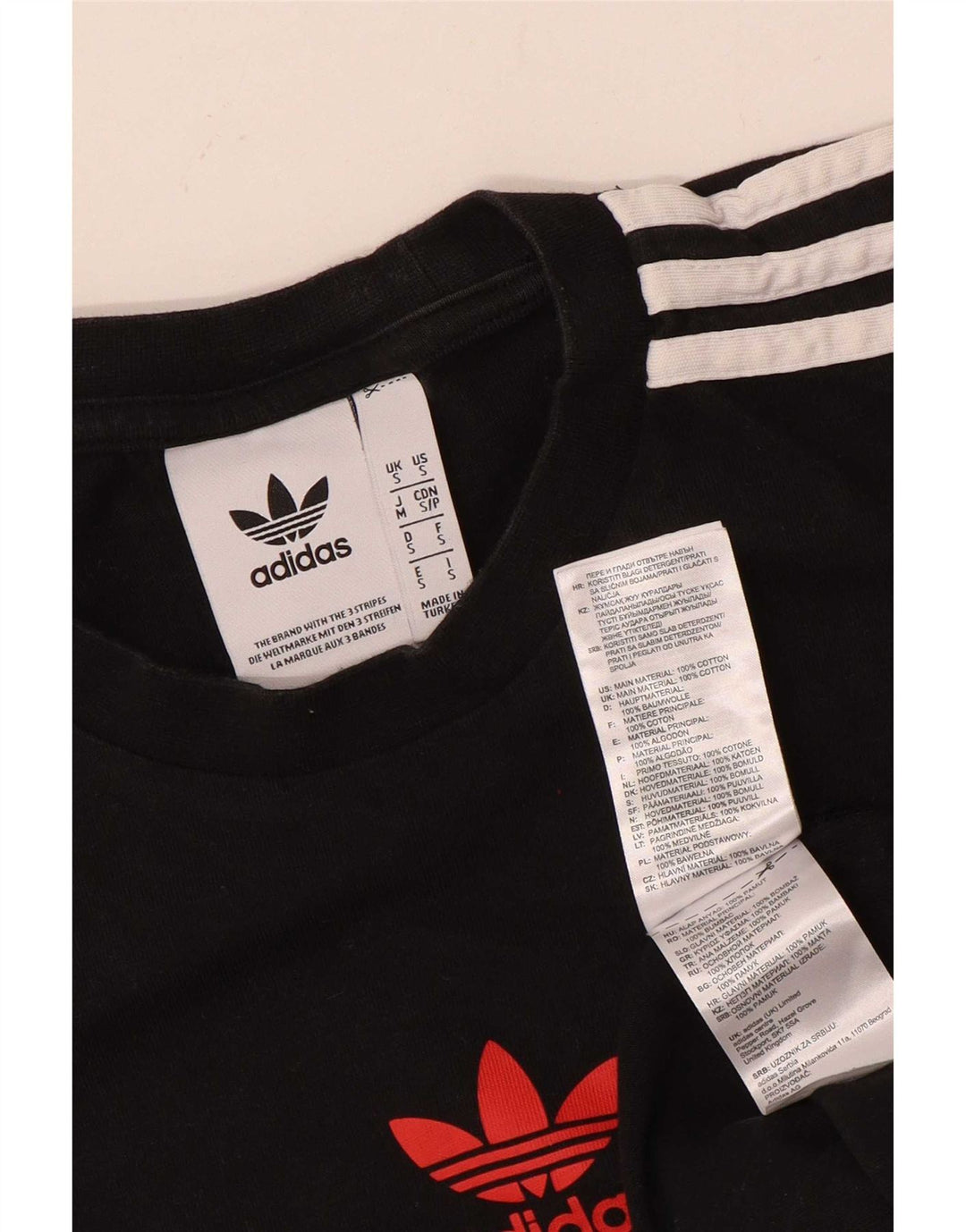 Adidas Herre grafisk T-shirt top lille sort bomuld