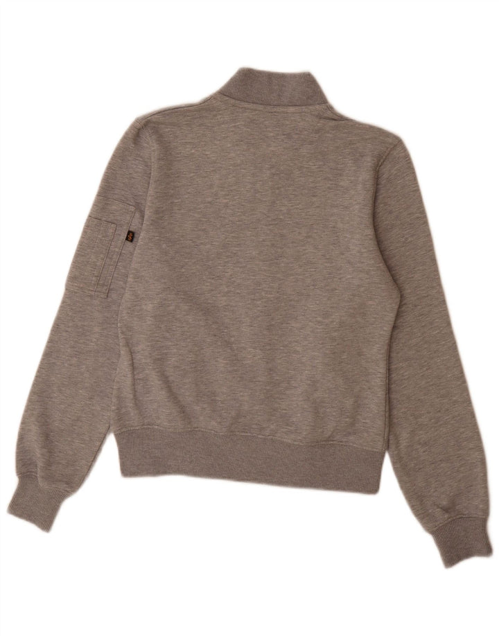 Alpha Industries Træningsdragt til mænd Topjakke XS Grå Flecked Bomuld