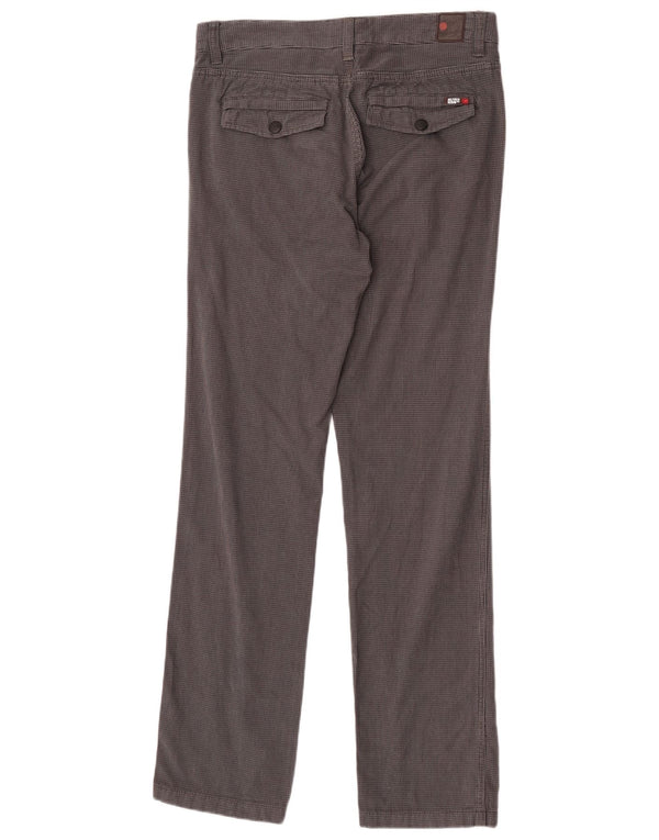 Tommy Hilfiger Straight Casual Bukser til mænd W32 L34 Grå Houndstooth