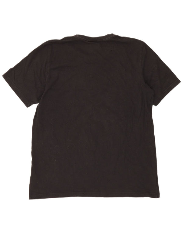 Adidas Grafisk T-shirt top til mænd, stor sort bomuld