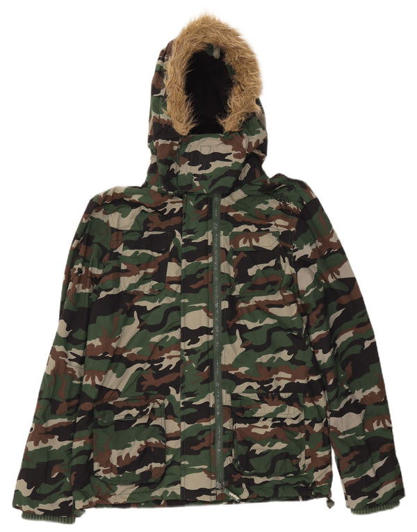 SUPERDRY Herre The Windcheater Windbreaker Jacket UK 36 Small Khaki