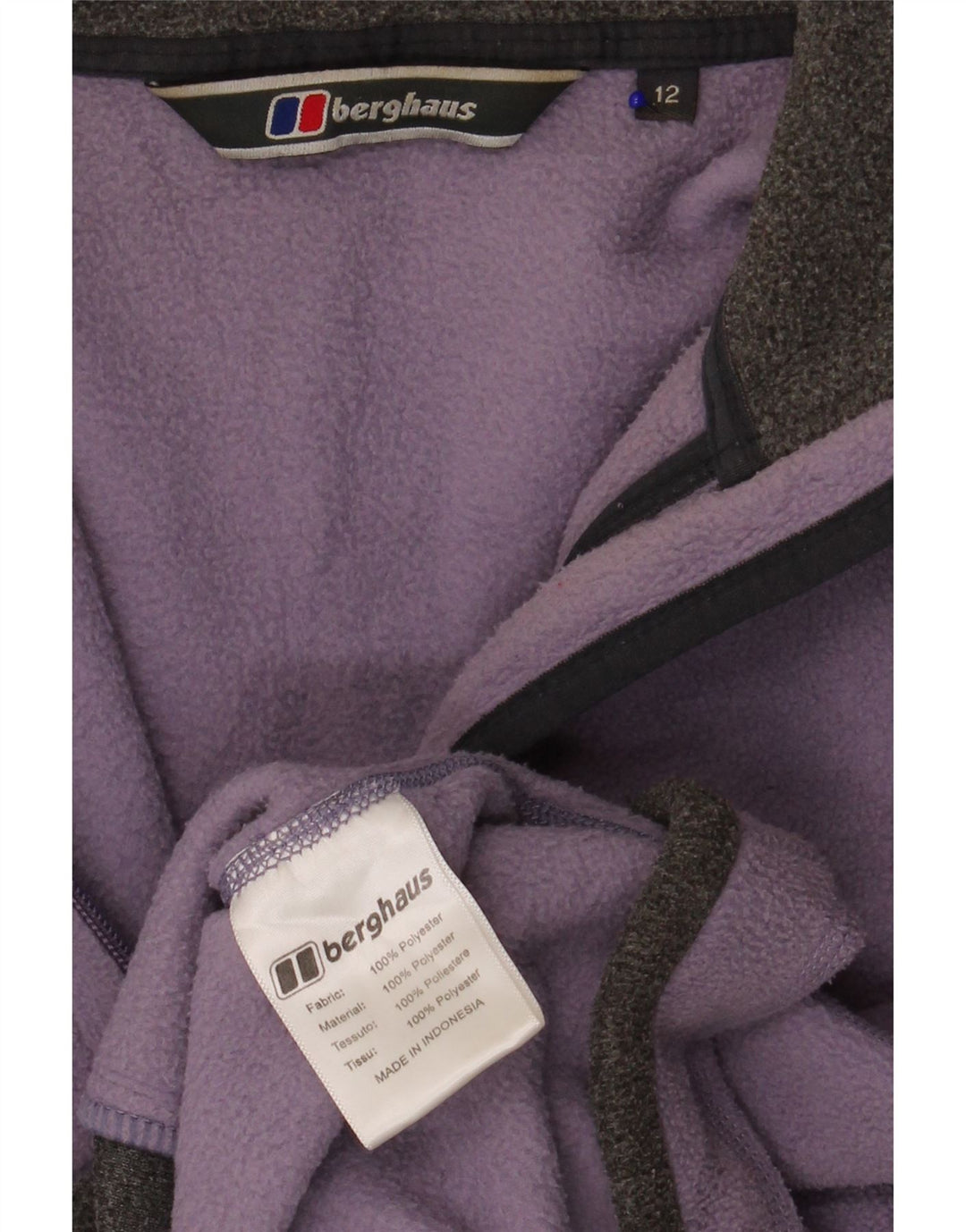 Berghaus Fleecejakke til kvinder UK 12 Medium Lilla Colourblock Polyester