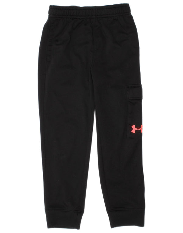 Under Armour Boys Cargo Træningsdragt Bukser Joggers 4-5 år Sort